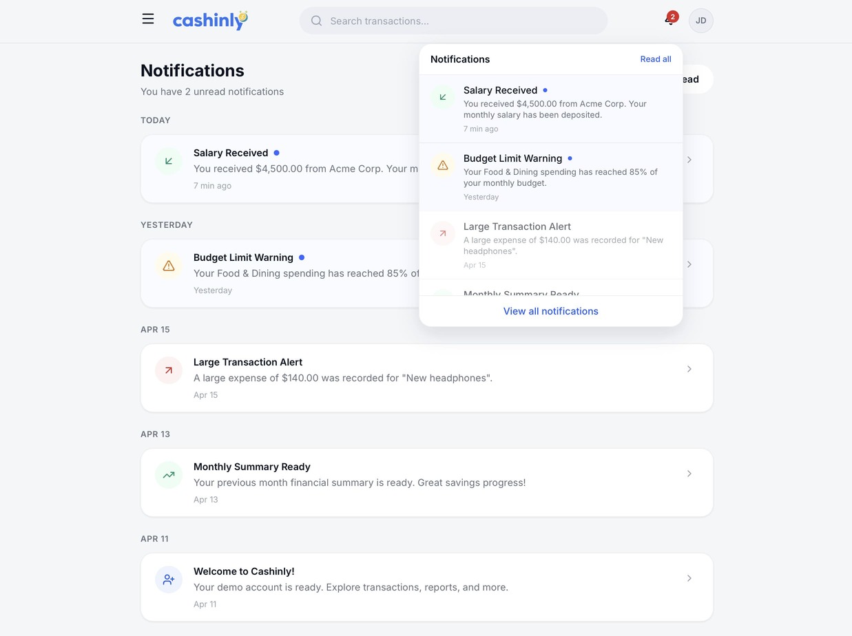 Smart notifications